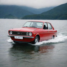 Boat combined with Datsun