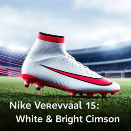 A captivating and dynamic YouTube thumbnail featuring the Nike Mercurial Vapor 15 Academy soccer cleats