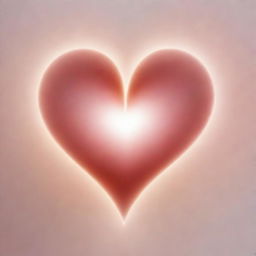 A timeless depiction of an abstract heart enclosed by a soft, glowing aura, symbolizing unconditional love.