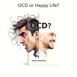 Design a compelling book cover for 'OCD or Happy Life?' by Harry Akopyan