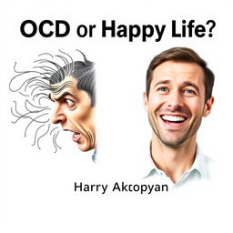 Design a compelling book cover for 'OCD or Happy Life?' by Harry Akopyan