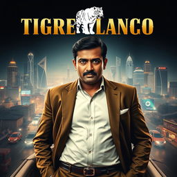 A captivating movie poster for the film "Tigre Blanco"