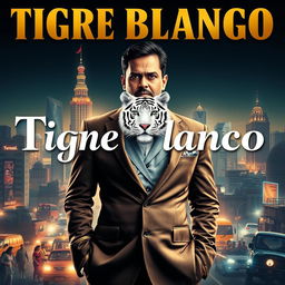 A captivating movie poster for the film "Tigre Blanco"