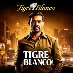 A captivating movie poster for the film "Tigre Blanco"