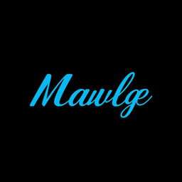 The phrase 'Male Lounge' in a vibrant, refined shade of blue, showcased in bold, stylish typography, centered flawlessly on a stark black background