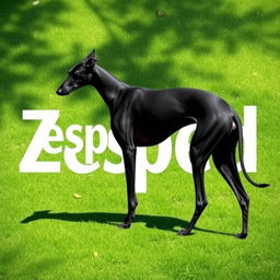 The word "Zesped" prominently displayed on a lush green background, with realistic shadows adding depth