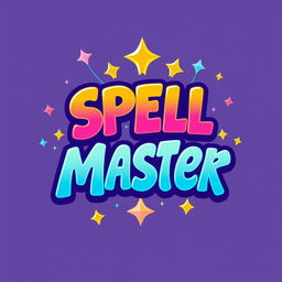 A vibrant logo inspired by the game Ristar, featuring the text 'SPELL MASTER' in a whimsical and dynamic font