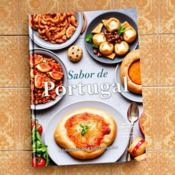 A beautifully crafted eBook cover displaying the essence of Portuguese cuisine