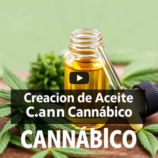 YouTube thumbnail about creating cannabis oil