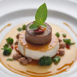 A close-up shot of a mouthwatering, well plated dish showcasing gourmet food