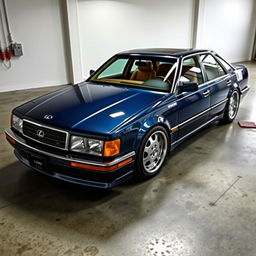 A restomod Lexus LS400 blending classic elegance with modern enhancements