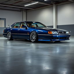 A restomod Lexus LS400 blending classic elegance with modern enhancements