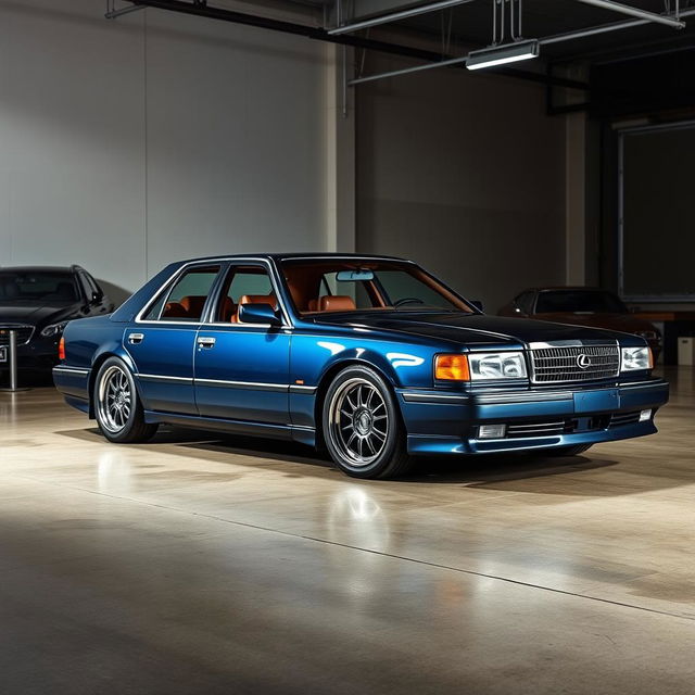 A restomod Lexus LS400 blending classic elegance with modern enhancements