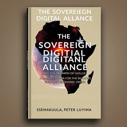 An artistic cover design for the book titled 'THE SOVEREIGN DIGITAL ALLIANCE: AND THE TRIUMPH OF VALUE