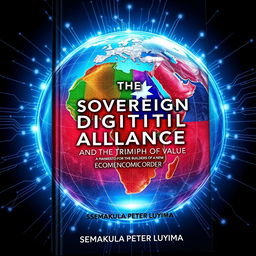 An artistic cover design for the book titled 'THE SOVEREIGN DIGITAL ALLIANCE: AND THE TRIUMPH OF VALUE