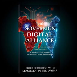 An artistic book cover design for 'THE SOVEREIGN DIGITAL ALLIANCE: AND THE TRIUMPH OF VALUE