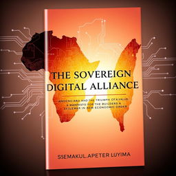 An artistic book cover design for 'THE SOVEREIGN DIGITAL ALLIANCE: AND THE TRIUMPH OF VALUE