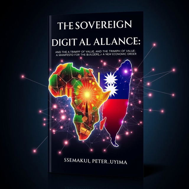 An artistic book cover design for 'THE SOVEREIGN DIGITAL ALLIANCE: AND THE TRIUMPH OF VALUE