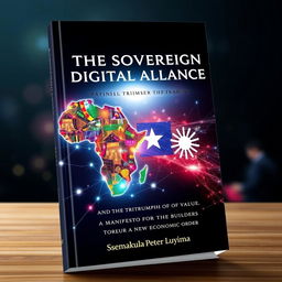 An artistic book cover design for 'THE SOVEREIGN DIGITAL ALLIANCE: AND THE TRIUMPH OF VALUE