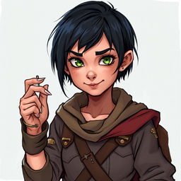 Lila, known as "Lil" to the other children, is illustrated in the style of DnD character art