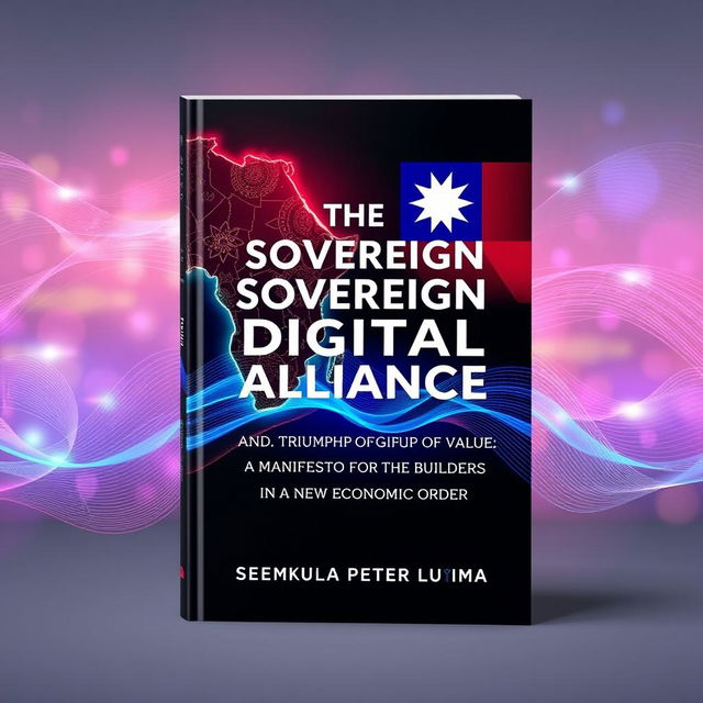 An artistic book cover design for 'THE SOVEREIGN DIGITAL ALLIANCE: AND THE TRIUMPH OF VALUE