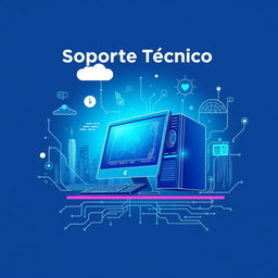 Carátula artística que representa un tema de soporte técnico con un enfoque moderno y atractivo