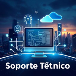 Carátula artística que representa un tema de soporte técnico con un enfoque moderno y atractivo