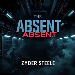 A dark and menacing dystopian Science Fiction ebook cover titled "The Absent" by Zyder Steele