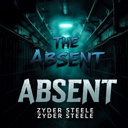 A dark and menacing dystopian Science Fiction ebook cover titled "The Absent" by Zyder Steele