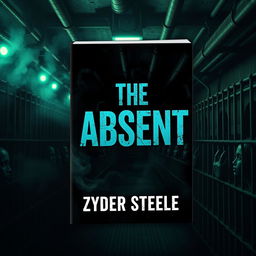 A dark and menacing dystopian Science Fiction ebook cover titled "The Absent" by Zyder Steele