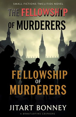 A book cover design for "The Fellowship of Murderers", a coming-of-age crime fiction novel by Jitart Bonney