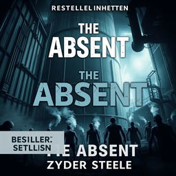 A dark, menacing, and dystopian Science Fiction bestselling ebook cover titled "The Absent" by Zyder Steele