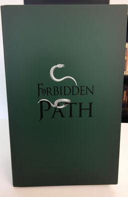 A dark green book cover titled 'Forbidden Path' in black font