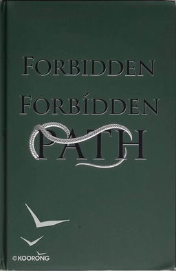 A dark green book cover titled 'Forbidden Path' in black font