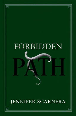 A dark green book cover showcasing the title "Forbidden Path" in bold black letters