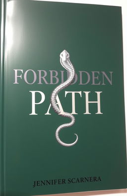 A dark green book cover showcasing the title "Forbidden Path" in bold black letters