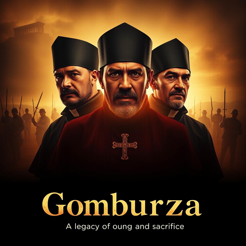 A captivating film poster for the Filipino film 'Gomburza'