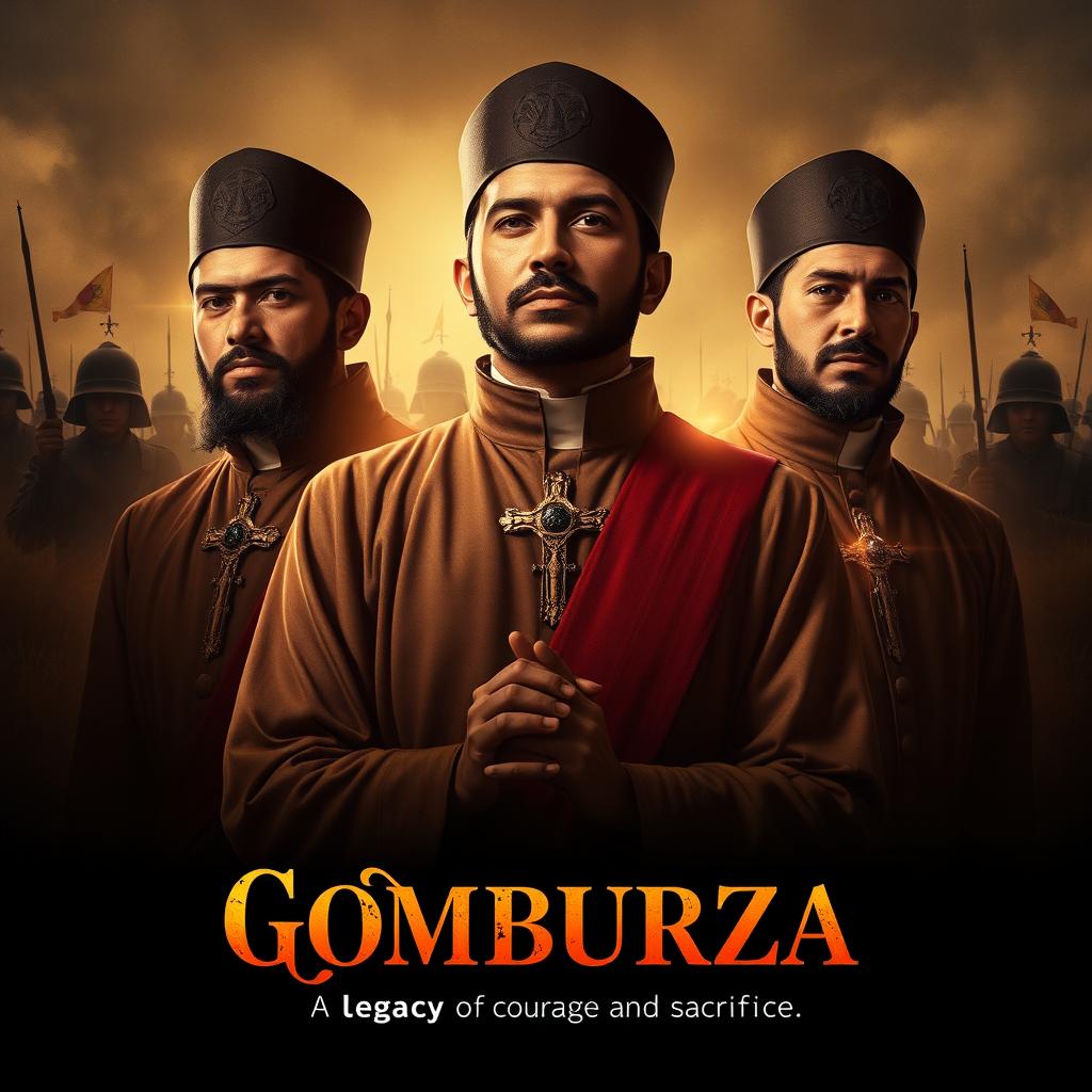 A captivating film poster for the Filipino film 'Gomburza'