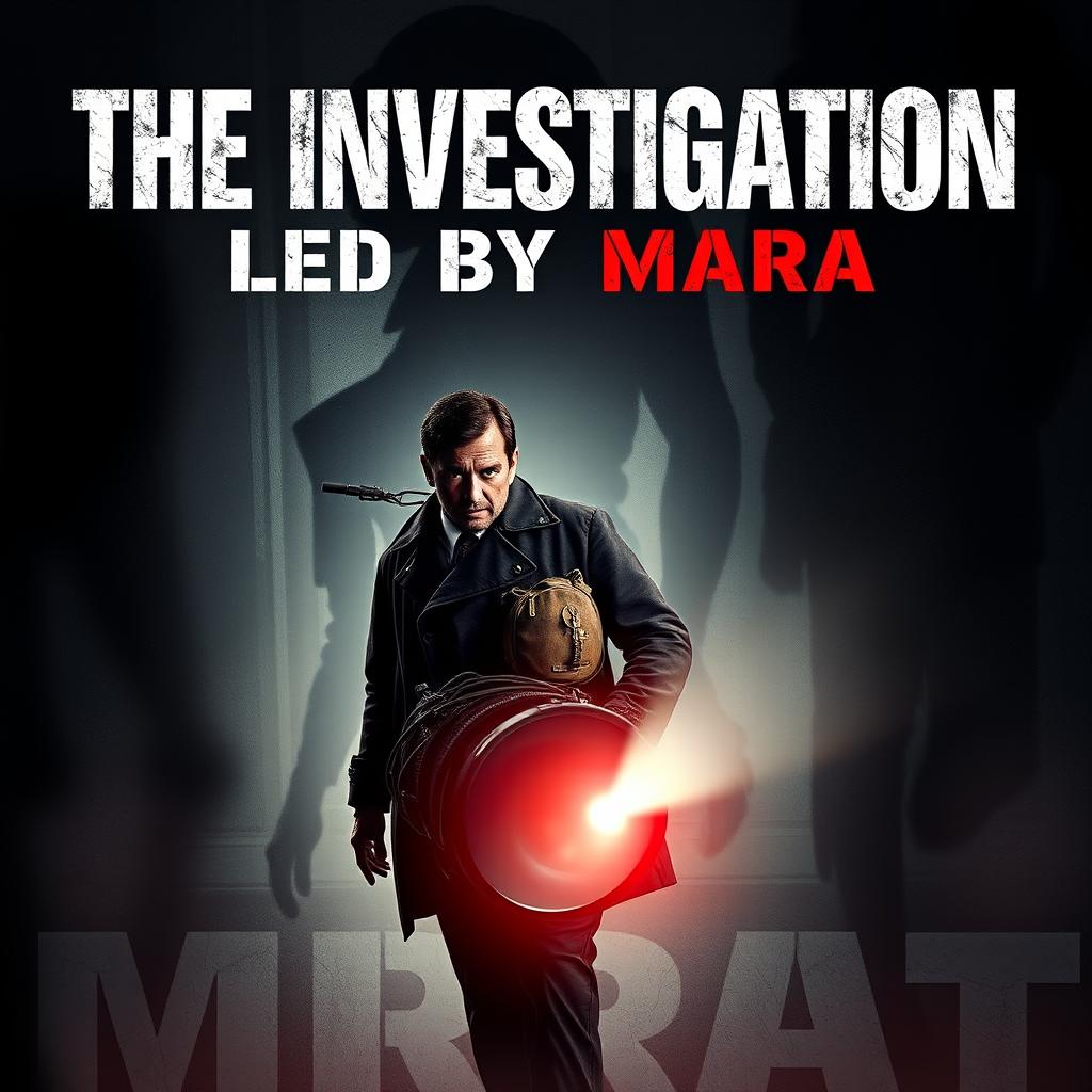 A movie poster for a thriller film titled "The Investigation Led by Marat"