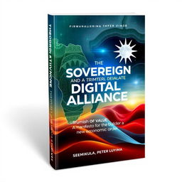 An artistic book cover design for 'THE SOVEREIGN DIGITAL ALLIANCE: AND THE TRIUMPH OF VALUE