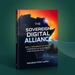 An artistic book cover design for 'THE SOVEREIGN DIGITAL ALLIANCE: AND THE TRIUMPH OF VALUE