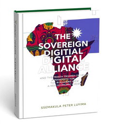 An artistic book cover design representing 'THE SOVEREIGN DIGITAL ALLIANCE: AND THE TRIUMPH OF VALUE