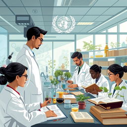 An illustration of the World Health Organization (WHO) actively researching traditional medicine