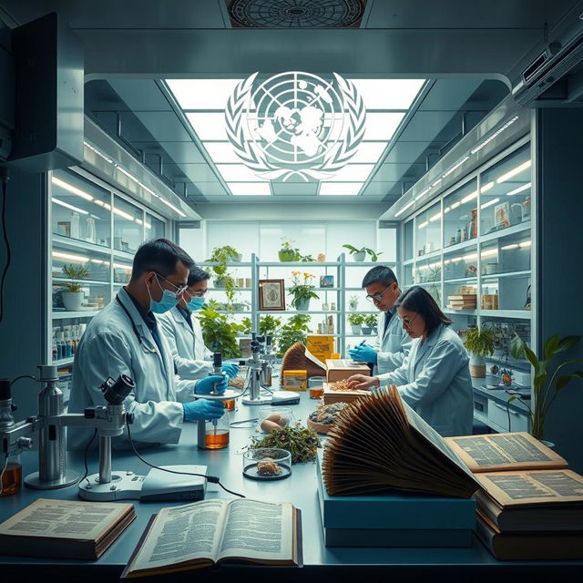 An image depicting the World Health Organization (WHO) actively researching traditional medicine