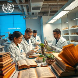 An image depicting the World Health Organization (WHO) actively researching traditional medicine