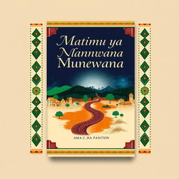 Book cover design for a novel titled 'Matimu ya Nhanwana wa Mutswa'