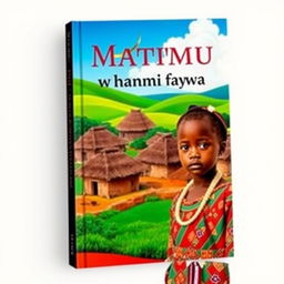 Book cover titled "Matimu ya Nhanwana wa Mutswa" featuring an African theme, with rich colors reminiscent of traditional African art