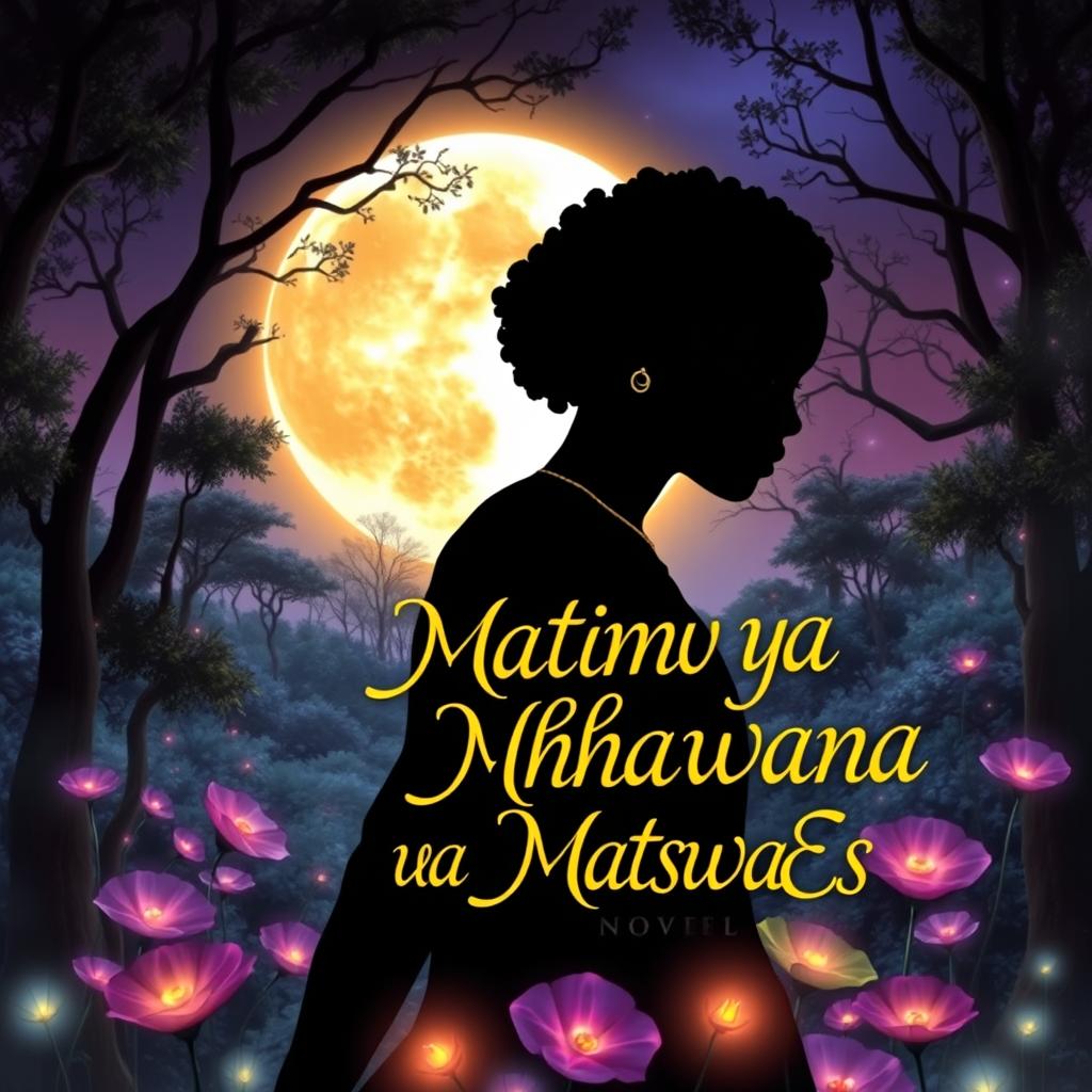 A captivating book cover for a novel titled "Matimu ya Nhanwana wa MutswaEs"