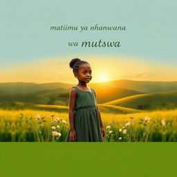 A heartfelt book cover depicting a young girl growing up and struggling to overcome challenges in a rural setting