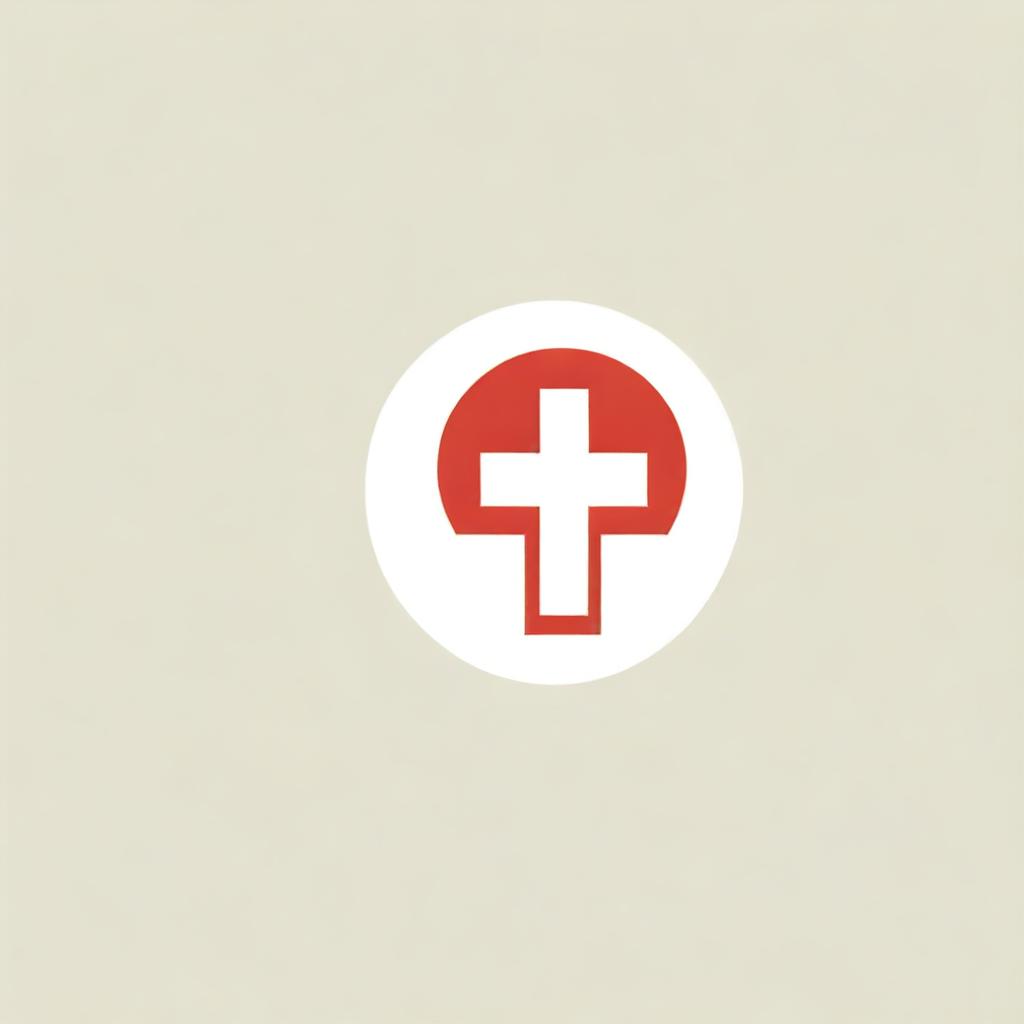 Create a logo featuring the Red Cross symbol integrated with the text '450 years anniversary'. Preserve the classic simplicity and authority of the Red Cross, while conveying a sense of longevity and celebration.